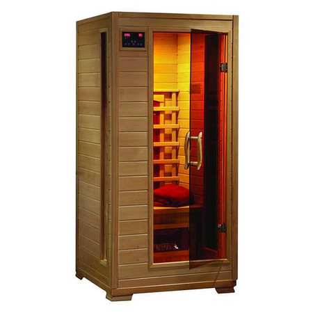 RADIANT Sauna, Std, 1 per, Ceramic Heater, Hemlock BSA2400