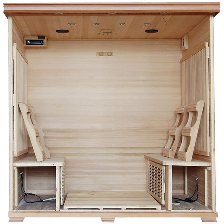 Radiant Sauna, Std, 6 ppl, Carbon Heater, Cedar BSA1323