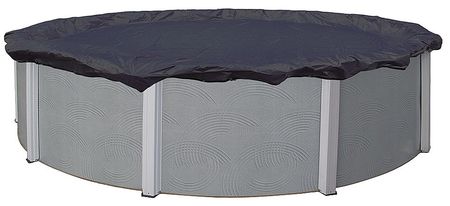Blue Wave Products Winter Pool Cover, A/G, 15ft. dia, NavyBlue BWC701