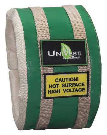 UNITHERM 14" x 50" L Fiberglass Cloth Insulated Pipe Jacket 1" Wall UVST 5010