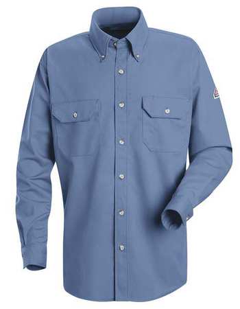 VF IMAGEWEAR FR Long Sleeve Shirt, Button, Lt Blue, S SMU2LB RG S