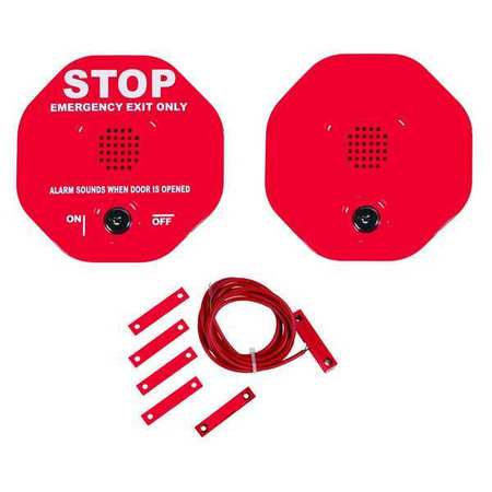 SAFETY TECHNOLOGY INTERNATIONAL Exit Alarm, Double Door, Remote Horn STI-6404