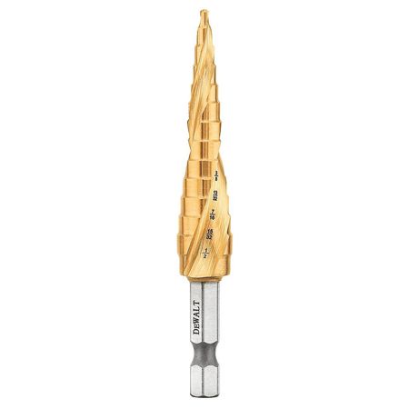 DEWALT 1/8" - 1/2" IMPACT READY(R) Step Drill Bit DWA1783IR