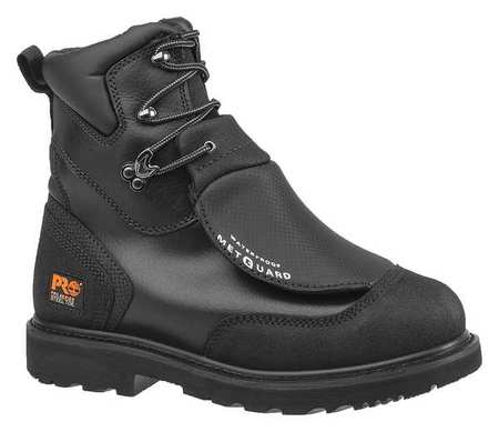 TIMBERLAND PRO Size 13 Men's 8 in Work Boot Steel Work Boot, Black 53530