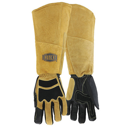 IRONCAT Stick Welding Gloves, Goatskin Palm, M, PR 9070/M