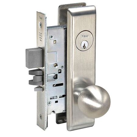 YALE Knob Lockset, Mechanical, Privacy, Grd. 1 8831-CO-CN-626-SA KEYWAY-6PIN-0-BITTED