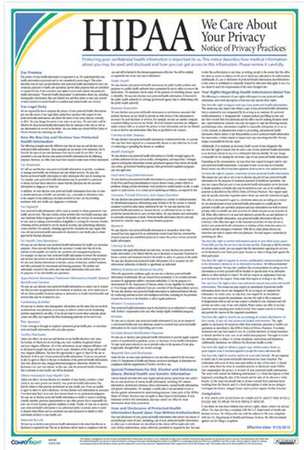 COMPLYRIGHT Notice of Privacy Practices Poster, 12inH A2123
