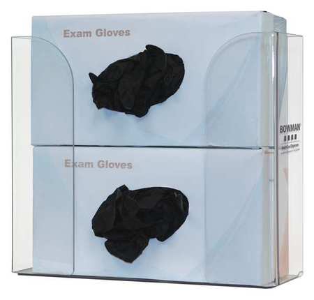 BOWMAN DISPENSERS Glove Box Dispenser, (2) Boxes, 3-45/64inD GP-320