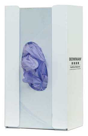 BOWMAN DISPENSERS Glove Box Dispenser, PC Steel, 5-39/64in W GB-001