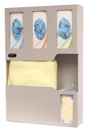 BOWMAN DISPENSERS Protection System, Beige, 25-1/4inH LD-007