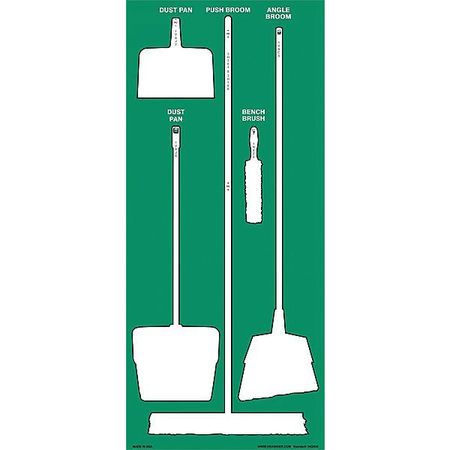 ZORO SELECT Store-Boards™, 68x30 in, White/Green, Ultra Aluma-Lite™ 34GN36