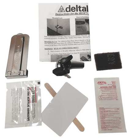 DELTA LOCK Disc Tumbler Ratchet Lock, PolishedChrome G RR1250ADEXPCSM1