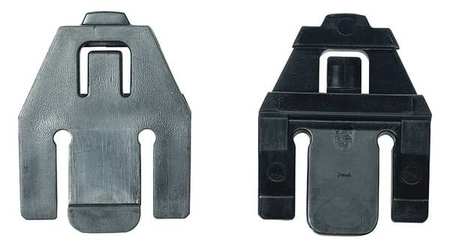 MSA SAFETY Slot Adaptors, For Use With Mfr. No. 10115730, 10121266, 10115821, and 10121267 Black, 2 PR 10117496