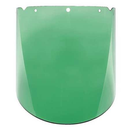 MSA SAFETY Faceshield Visor, V-Gard Frames, PC, Green 10115854