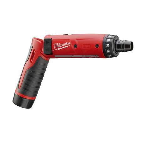 Milwaukee Tool M4 1/4 in Hex Screwdriver Kit, Includes: Cordless Screwdriver, 2 Batteries, Charger 2101-22