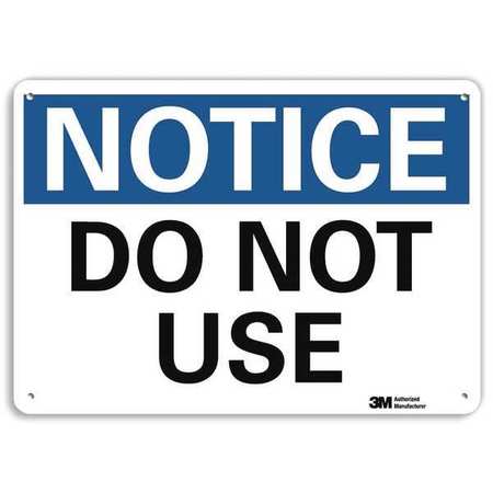LYLE Plastic Notice Sign, 4 Holes, 10"x7", U5-1150-NP_10X7 U5-1150-NP_10X7