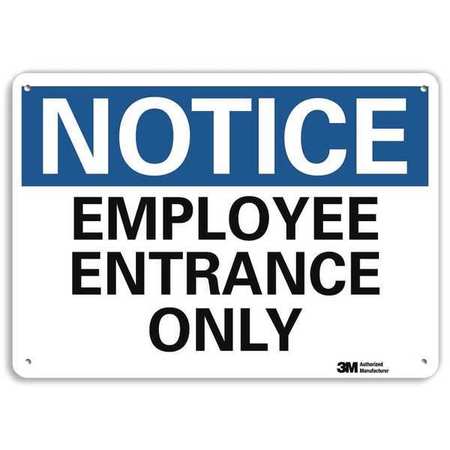 Lyle Notice Sign, 7 in H, 10 in W, Aluminum, Vertical Rectangle, English, U5-1182-RA_10X7 U5-1182-RA_10X7