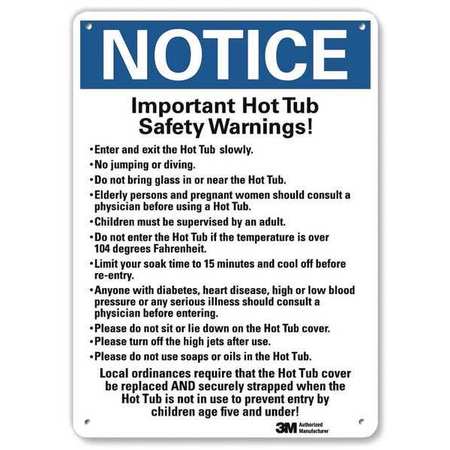 LYLE Notice Sign, RecycldReflecAlum, 7inWx10inH, U5-1273-RA_7X10 U5-1273-RA_7X10