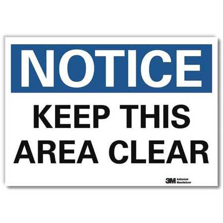 Lyle Notice Sign, 10 in H, 14 in W, Reflective Sheeting, Horizontal Rectangle, English, U5-1294-RD_14X10 U5-1294-RD_14X10