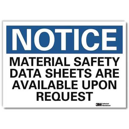 Lyle Notice Sign, 5 in Height, 7 in Width, Reflective Sheeting, Horizontal Rectangle, English U5-1321-RD_7X5