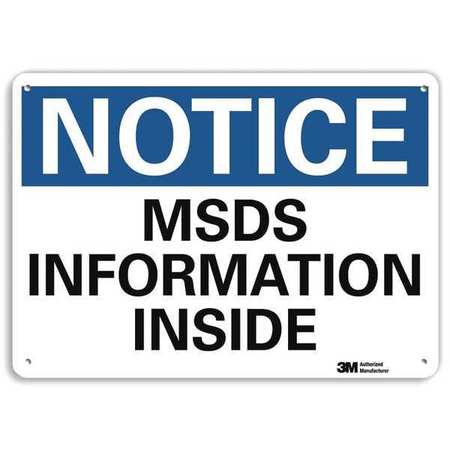 LYLE Notice Sign, 10 in x 14 in, Aluminum U5-1330-NA_14x10