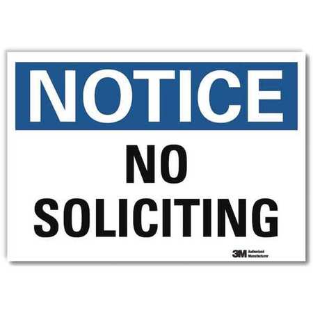 LYLE Notice Sign, 5 in H, 7 in W, Reflective Sheeting, Horizontal Rectangle, English, U5-1413-RD_7X5 U5-1413-RD_7X5