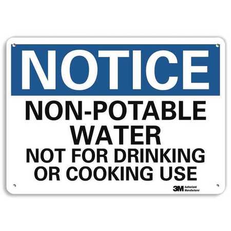 LYLE Plastic Notice Sign, 4 Holes, 10"x7", U5-1429-NP_10X7 U5-1429-NP_10X7