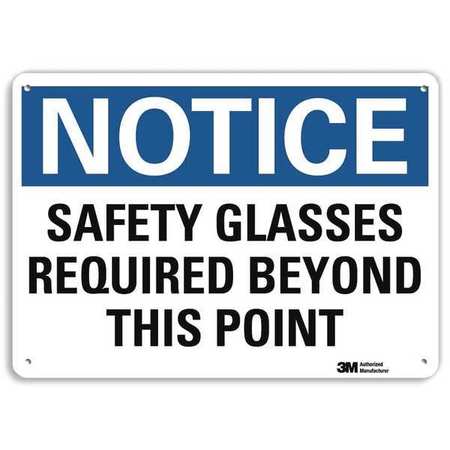 Lyle Notice Sign, RecycldReflecAlum, 10inWx7inH, U5-1500-RA_10X7 U5-1500-RA_10X7