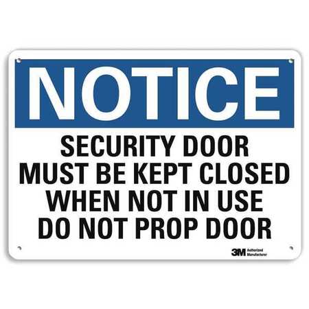 Lyle Notice Sign, 7 in H, 10 in W, Plastic, Vertical Rectangle, English, U5-1513-NP_10X7 U5-1513-NP_10X7