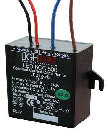 Current LED Driver, 120-277 V, 6 W, 2-20 V GELD6DMV350SL