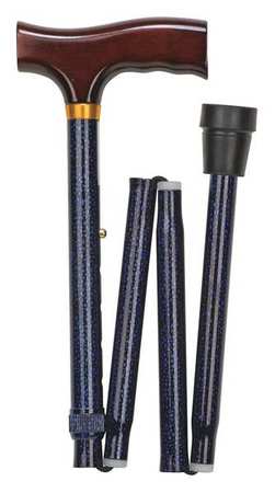 Dmi Folding Cane, Standard, 14 in. H, Blue Ice 502-1325-9913