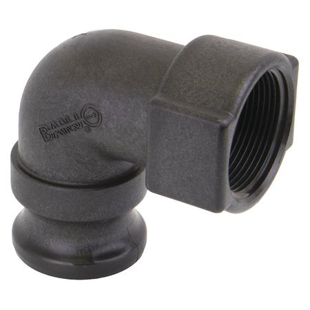 BANJO 1-1/2" 90 Degree Male Adapter x FNPT Cam Lever Coupling 150A90