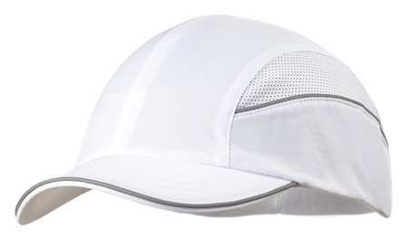 Surflex Bump Cap, Short Brim Baseball, Inner ABS Polymer, Outer Nylon, Hook-and-Loop Suspension, White SCARAP1WHT