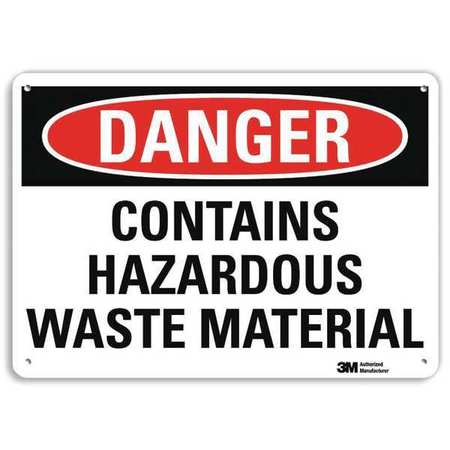 LYLE Danger Sign, 10 in H, 14 in W, Horizontal Rectangle, English, U3-1262-NA_14x10 U3-1262-NA_14x10