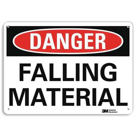 LYLE Danger Sign, 10 in H, 14 in W, Aluminum, Vertical Rectangle, English, U3-1465-RA_14X10 U3-1465-RA_14X10