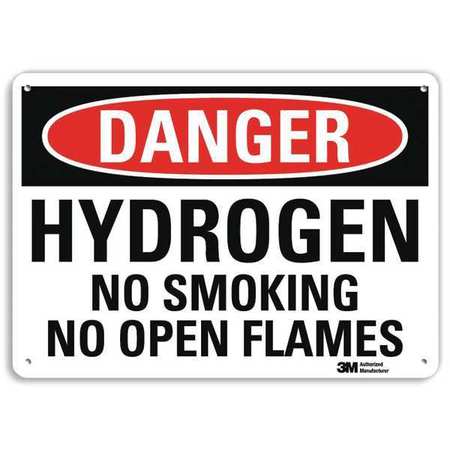 LYLE Danger Sign, 10" H, 14 in W, Plastic, Horizontal Rectangle, English, U3-1670-NP_14X10 U3-1670-NP_14X10