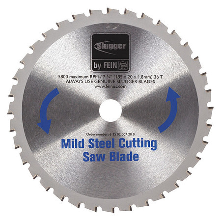 FEIN Circular Saw Blade, Mild Steel, 7-1/4in. 63502007200