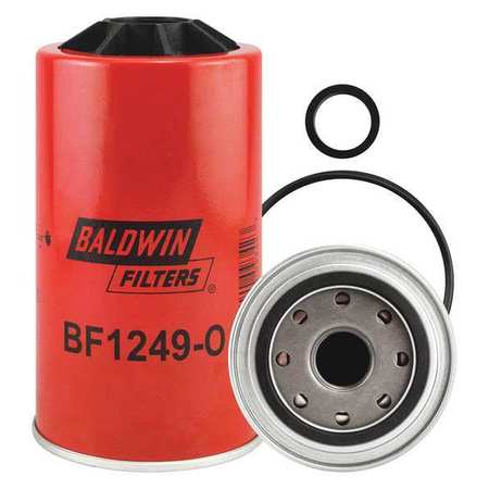 Baldwin Filters Fuel Filter, Spin-On, 3-13/16 in.L BF1249-O