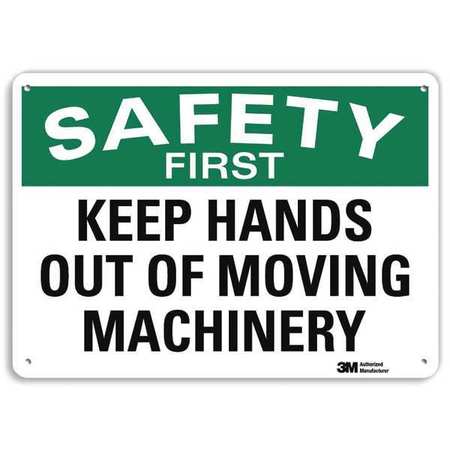 LYLE Safety Sign, 7 in Height, 10 in Width, Aluminum, Vertical Rectangle, English, U7-1214-RA_10X7 U7-1214-RA_10X7