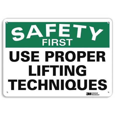 LYLE Safety Sign, 7 in Height, 10 in Width, Aluminum, Vertical Rectangle, English, U7-1261-RA_10X7 U7-1261-RA_10X7