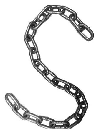 DAYTON Proof Coil Chain, 5/16 in, 92 ft L, 1900 lb 34RZ12