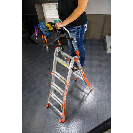 Little Giant Ladders Tray and Hand Rail, Polypropylene, 25 lb. 26057-001