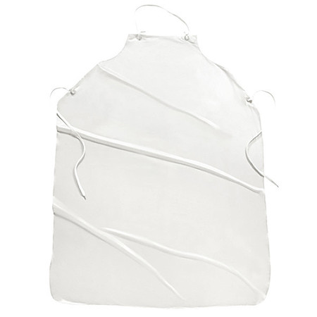 WEST CHESTER PROTECTIVE GEAR Bib Apron, 45inLx36inW, White, 8 mil, PK12 UPW-45