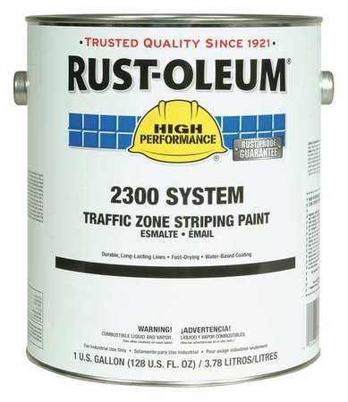 Rust-Oleum Traffic Zone Striping Paint, 1 gal., Traffic Red, Water -Based 283868