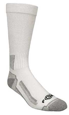 Carhartt Work Socks, Mens, L, White, PK3 A422-3W