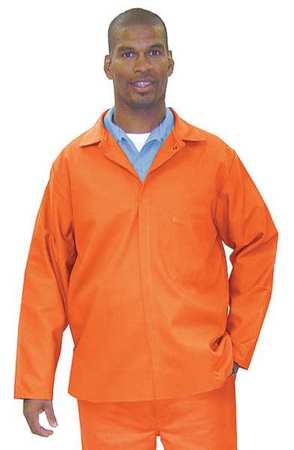 STEEL GRIP Flame Resistant Jacket, Orange, Whipcord Indura, 3XL OWCP 9450-30