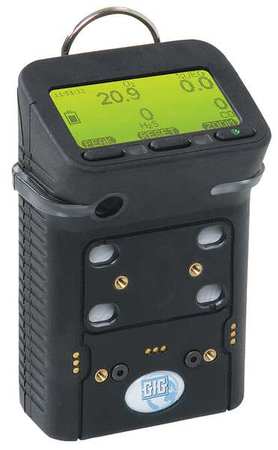 GFG Multi-Gas Detector, 170 hr Battery Life, Black G450-11410