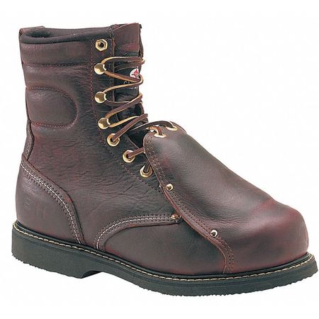 CAROLINA SHOE Size 4 Men's 8 in Work Boot Steel Work Boot, Brown 505