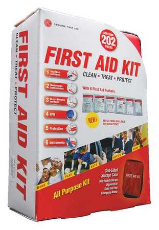 ZORO SELECT Bulk First Aid kit, Nylon, 25 Person 9999-2302