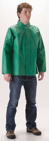 Nasco Chemical Splash Jacket, L, PVC/Polyester 52JGL